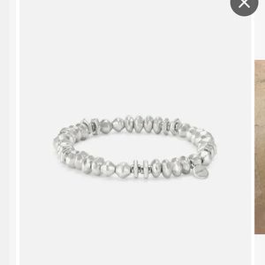 Stella and Dot Nicholette Stretch Bracelet Silver